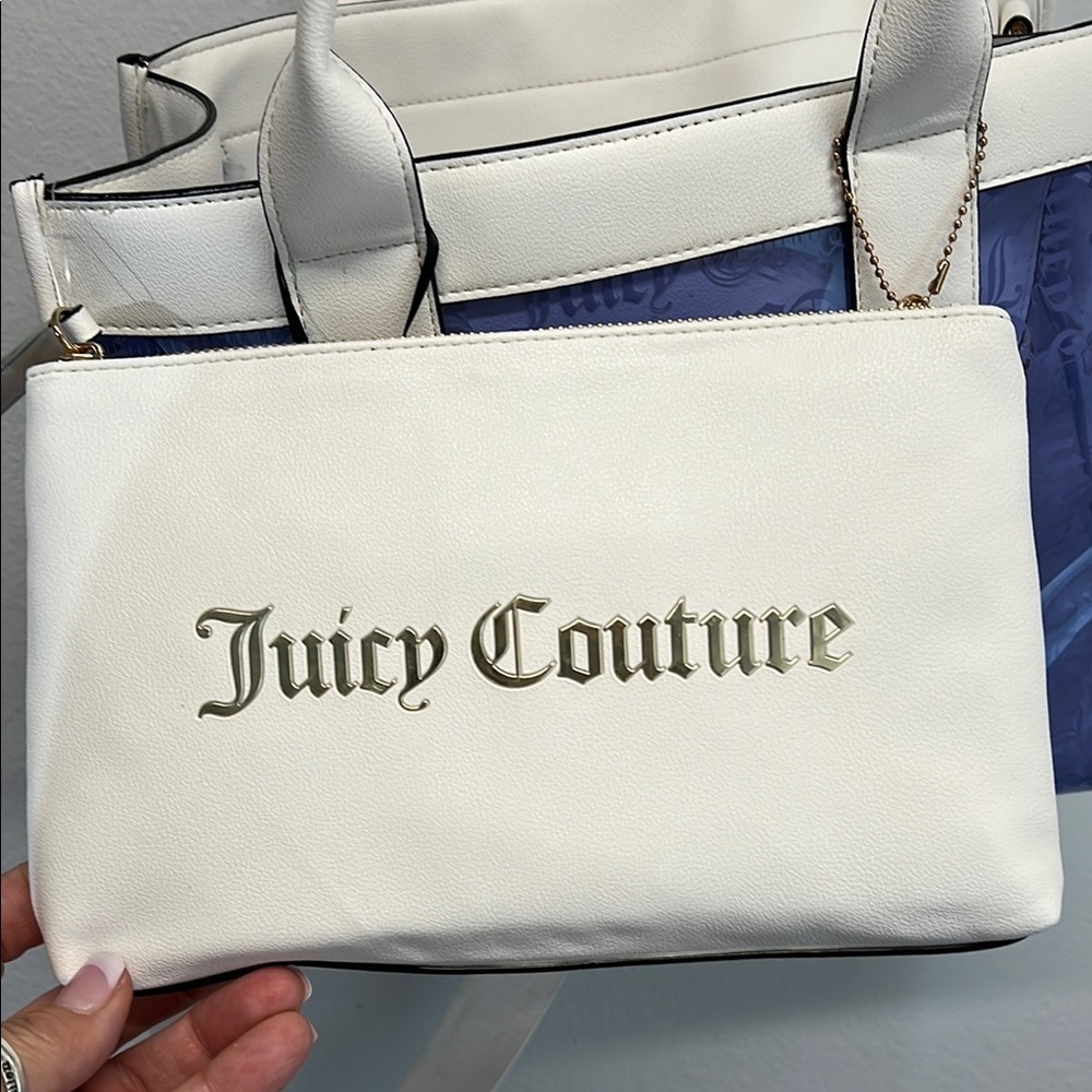 Juicy Couture Heart Dazzling Blue Beachin Large Tote Bag ππ€ππ€ - Picture 5 of 11